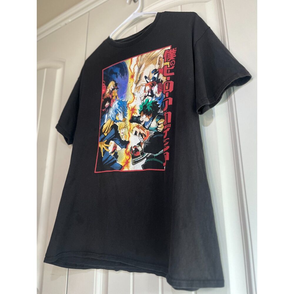 My Hero Academia Shirt Mens L Heroes vs Villains Funimation Anime Graphic Tee